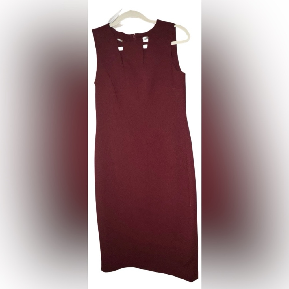 Calvin Klein Burgundy Dress
